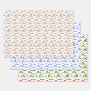Feuille De Papier Cadeau Toile aux Dinosaures