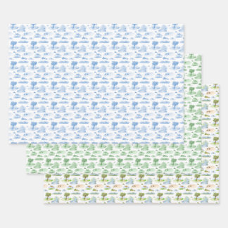 Feuille De Papier Cadeau Toile d'animaux australiens