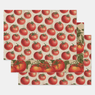 Feuille De Papier Cadeau Tomate