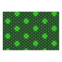 TONS LUMINEUSES DE SHAMROCKS IRLANDAIS VERTS