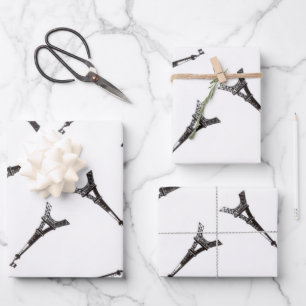 Feuille De Papier Cadeau Tours Eiffel