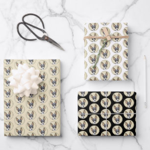 Feuille De Papier Cadeau Toy Fox Terrier Peinture - Cute Original Chien Art