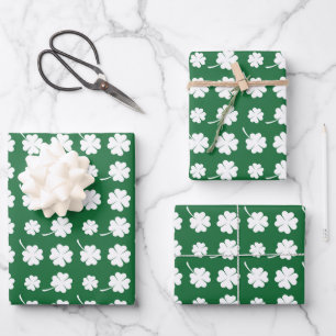 Feuille De Papier Cadeau Trèfles carrelés de la Saint-Patrick cool