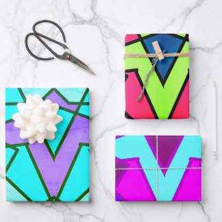 Feuille De Papier Cadeau Triangle Abstrait