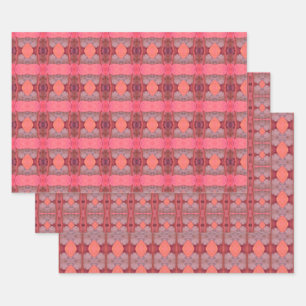 Feuille De Papier Cadeau Trio De Pink Et Plum