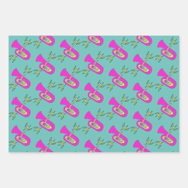 Feuille De Papier Cadeau Trombone (Devant)