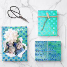 Trou De Pointe Personnalisé Photo Points Bleus Sur