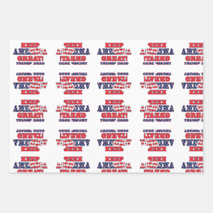 Feuille De Papier Cadeau Trump 2020
