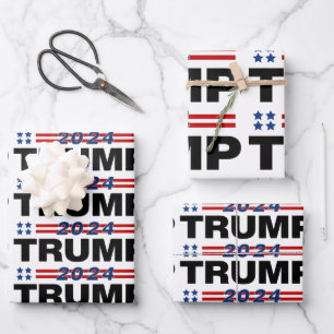 Feuille De Papier Cadeau Trump 2024