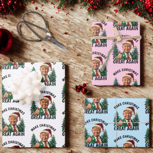 Feuille De Papier Cadeau Trump redonne sa grandeur à Noël   Trump drôle