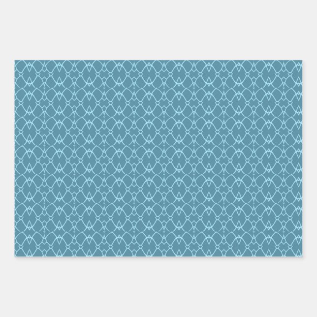 Feuille De Papier Cadeau Turquoise (Devant)