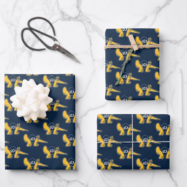 Feuille De Papier Cadeau UC Irvine | Anteaters UCI (Recto)
