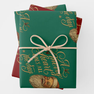 Feuille De Papier Cadeau Un cœur joyeux va tout le jour 