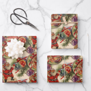 Feuille De Papier Cadeau Un Noël des années 50