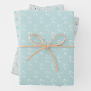 Feuille De Papier Cadeau Un petit Baby shower éléphant