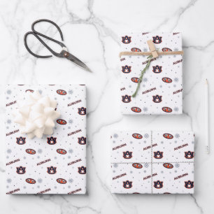 Feuille De Papier Cadeau Université d'Auburn   Motif de vacances