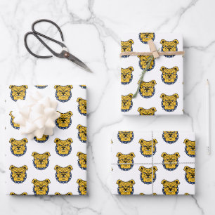 Feuille De Papier Cadeau Université d'État NCA&T   Tête de Bulldog