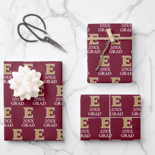 Feuille De Papier Cadeau Université Elon E   GRAD 20XX