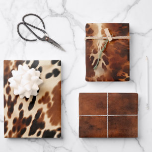 Feuille De Papier Cadeau Vachette Brown occidentale