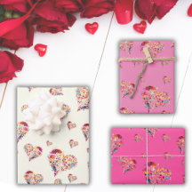 Valentine Retro Hearts Motif