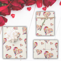 Valentine Retro Hearts Motif