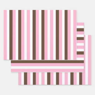Feuille De Papier Cadeau Vanille au chocolat rose