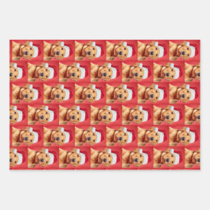 Feuille De Papier Cadeau Variété de chiots du Labrador