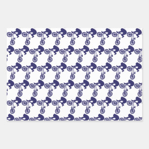 Feuille De Papier Cadeau Vélo BMX