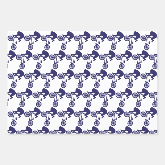 Feuille De Papier Cadeau Vélo BMX (Devant)