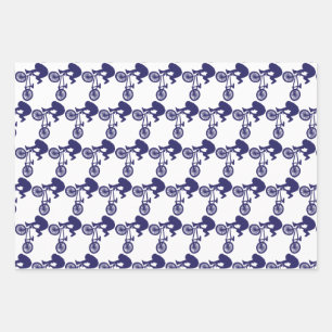 Feuille De Papier Cadeau Vélo BMX
