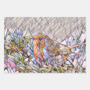 Feuille De Papier Cadeau Verre tendu look mignon hiver noël