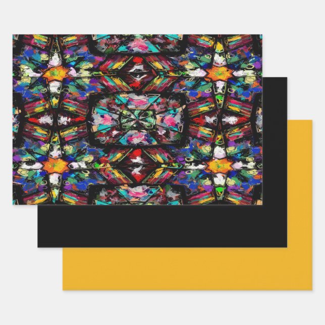 Feuille De Papier Cadeau Verre verni équatorien (Lot)