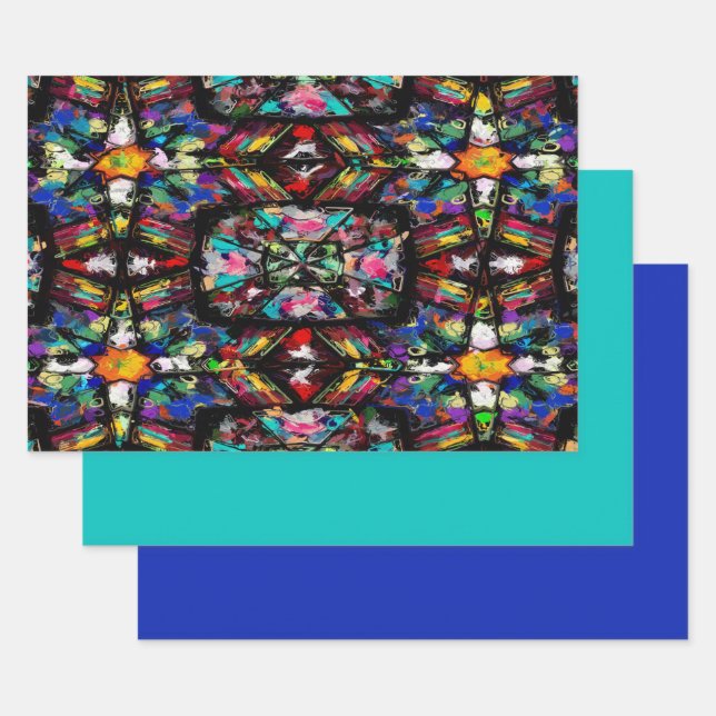 Feuille De Papier Cadeau Verre verni équatorien (Lot)