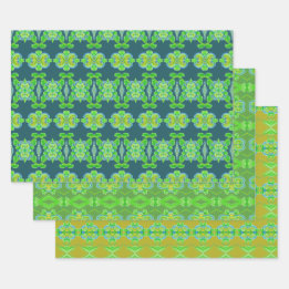 Feuille De Papier Cadeau Vert citron vert avec Motif