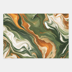 Feuille De Papier Cadeau Vert mable