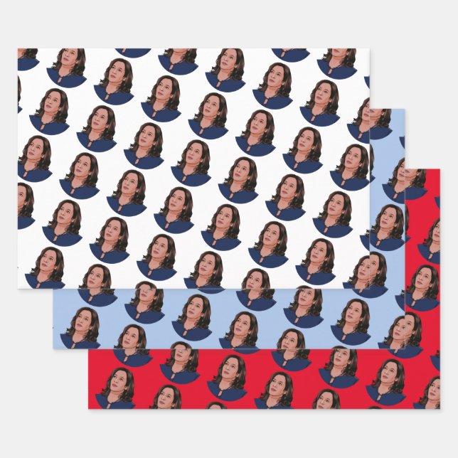 Feuille De Papier Cadeau Vice-Président Kamala Harris (Lot)