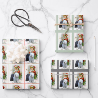 Feuille De Papier Cadeau Vieux Noël de Sheepdog