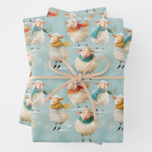 Feuille De Papier Cadeau Vin laineux d'hiver