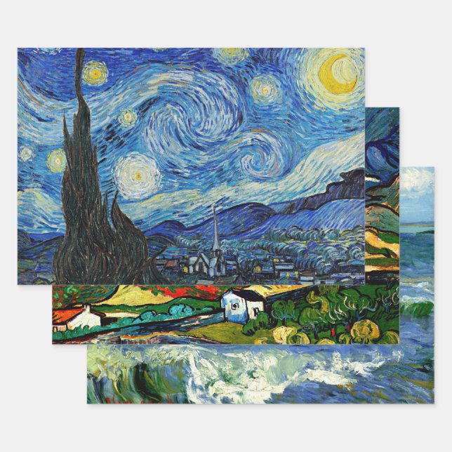 Feuille De Papier Cadeau Vincent van Gogh (Lot)