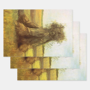 Feuille De Papier Cadeau Vincent van Gogh - Gerbes de blé
