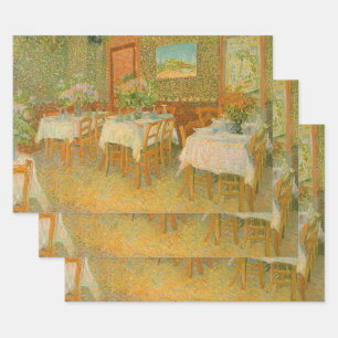 Feuille De Papier Cadeau Vincent van Gogh - Intérieur d'un restaurant