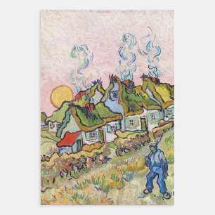 Feuille De Papier Cadeau Vincent van Gogh - Maisons et figure