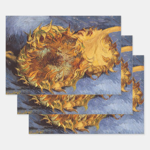 Feuille De Papier Cadeau Vincent van Gogh - Vie morte : Deux tournesols cou