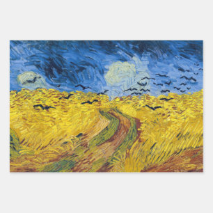 Feuille De Papier Cadeau Vincent van Gogh - Wheatfield with Crows