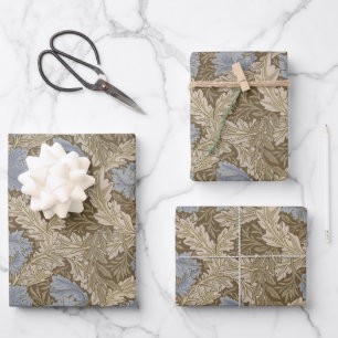 Feuille De Papier Cadeau Vintage Floral William Morris couronne