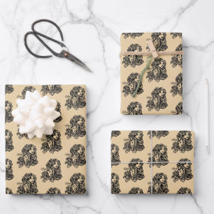 Feuille De Papier Cadeau Virgo Zodiac - Antique Look