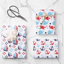 Voiliers nautiques, Ancres et Motif baleines