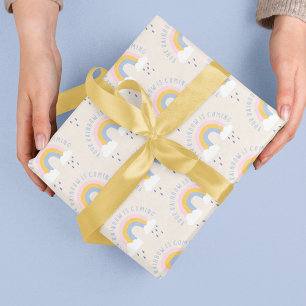 Feuille De Papier Cadeau Votre Arc-en-ciel vient un sac cadeau