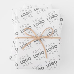 Feuille De Papier Cadeau Votre image/logo éclairé automatiquement + Motif