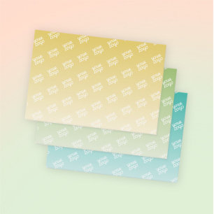 Feuille De Papier Cadeau Votre logo automatiquement carrelé   Couleurs modi